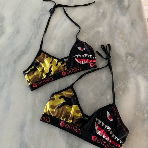 Ethika Camo Triangle Bra Bundle Size Medium - Picture 1 of 6